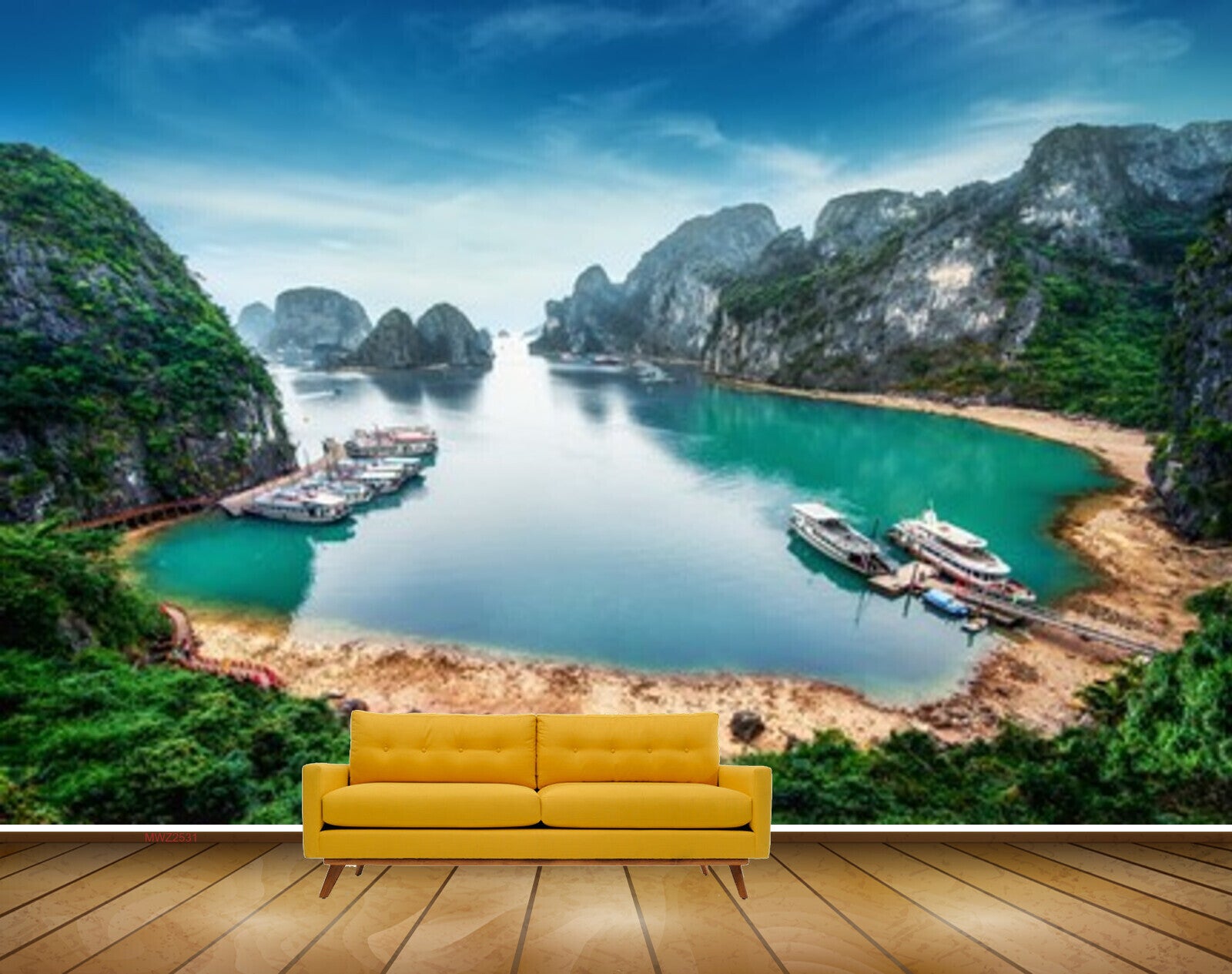 Avikalp MWZ2531 Mountains Boats Pond River Lake Water Trees Water Lake HD Wallpaper