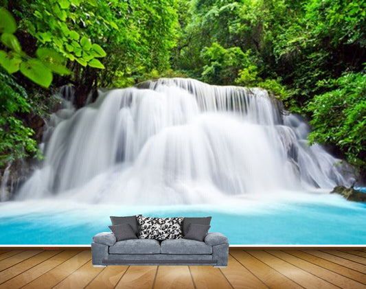 Avikalp MWZ2540 Trees Waterfalls River Water Pond Forest HD Wallpaper