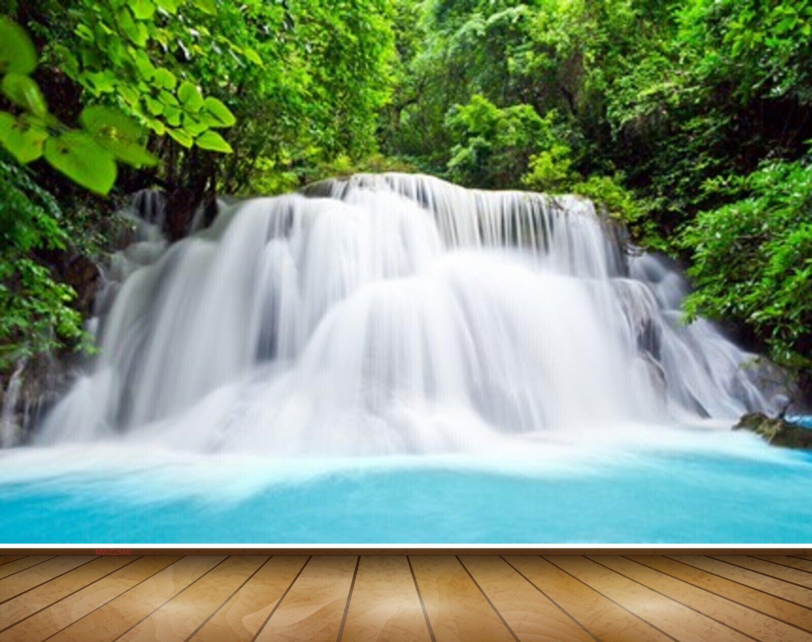 Avikalp MWZ2540 Trees Waterfalls River Water Pond Forest HD Wallpaper