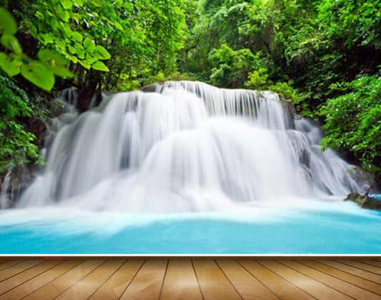 Avikalp MWZ2540 Trees Waterfalls River Water Pond Forest HD Wallpaper