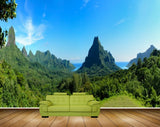 Avikalp MWZ2545 Mountains Clouds Trees Forest HD Wallpaper