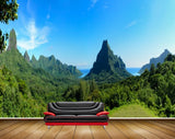 Avikalp MWZ2545 Mountains Clouds Trees Forest HD Wallpaper