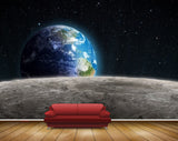 Avikalp MWZ2558 Moon Stars Globe Earth Planet Space HD Wallpaper