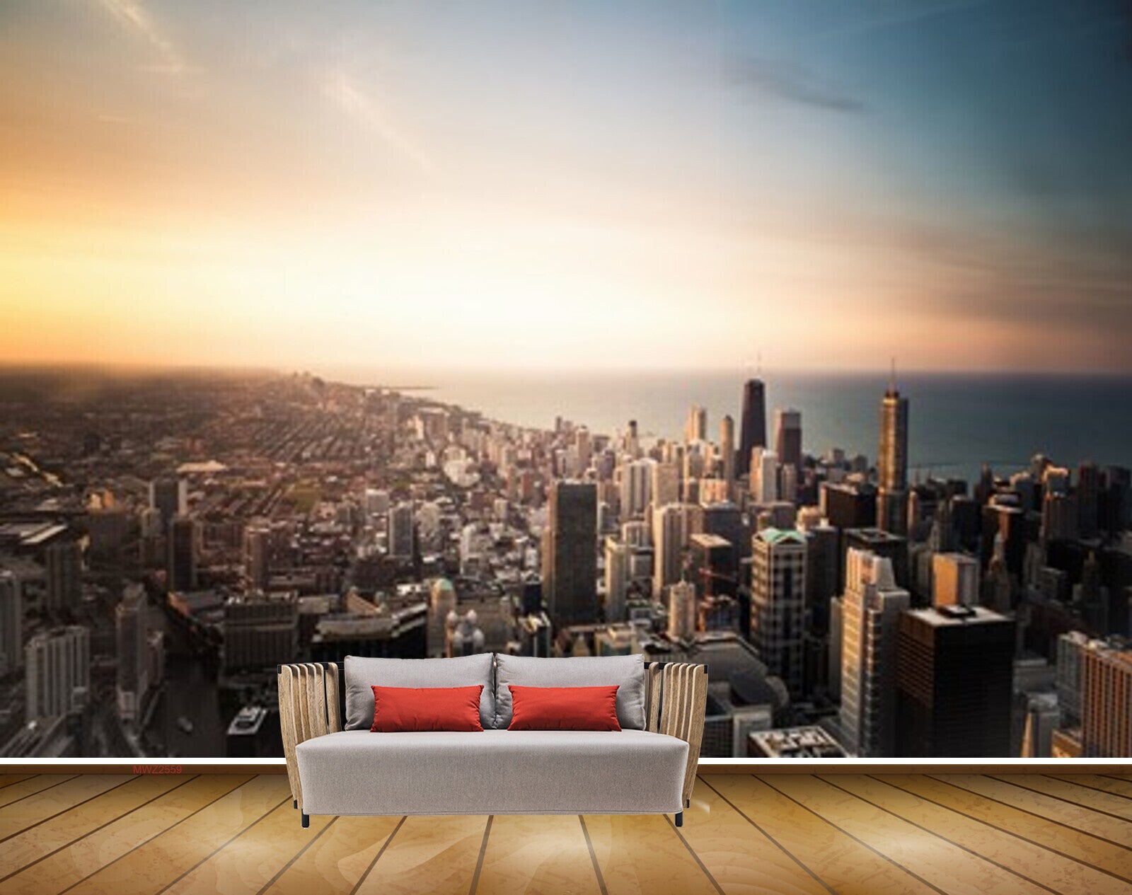 Avikalp MWZ2559 Buildings Sun Trees Sea Clouds Sky City HD Wallpaper