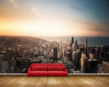 Avikalp MWZ2559 Buildings Sun Trees Sea Clouds Sky City HD Wallpaper