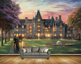 Avikalp MWZ2698 Monument Couples Trees Garden Grass Horse Painting HD Wallpaper