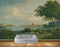 Avikalp MWZ2728 Trees Clouds River Lake Water Grass Buildings Animals Horse Dogs People Bridge Culvert Painting HD Wallpaper