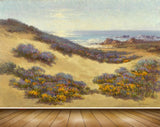 Avikalp MWZ2742 Mountains Sand Flowers Plants Sea River Water Painting HD Wallpaper