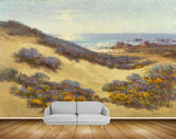 Avikalp MWZ2742 Mountains Sand Flowers Plants Sea River Water Painting HD Wallpaper