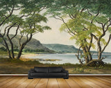 Avikalp MWZ2744 Trees Mountains River Water Sand Painting HD Wallpaper