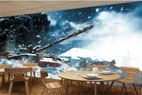 Avikalp MWZ2974 Fighter Tank HD Wallpaper for Cafe Restaurant