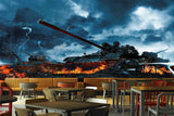 Avikalp MWZ2975 Fighter Tank HD Wallpaper for Cafe Restaurant