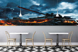 Avikalp MWZ2975 Fighter Tank HD Wallpaper for Cafe Restaurant