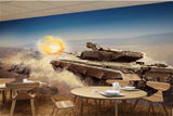 Avikalp MWZ2979 Fighter Tank HD Wallpaper for Cafe Restaurant