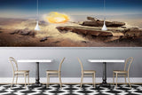 Avikalp MWZ2979 Fighter Tank HD Wallpaper for Cafe Restaurant