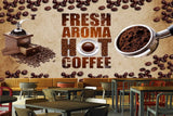 Avikalp MWZ2982 Coffee Beans Powder Cafe HD Wallpaper for Cafe Restaurant