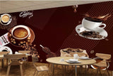 Avikalp MWZ2990 Coffee Beans Powder Cups HD Wallpaper for Cafe Restaurant