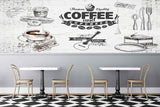 Avikalp MWZ2995 Coffee Spoons Acoustic Guitar Buns HD Wallpaper for Cafe Restaurant