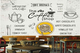Avikalp MWZ2999 Coffee Shop Cup Jug Chocolates HD Wallpaper for Cafe Restaurant