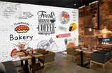 Avikalp MWZ3002 Bakery Coffee Pizza Strawberry HD Wallpaper for Cafe Restaurant