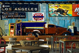 Avikalp MWZ3016 Los Angeles Vehicle HD Wallpaper for Cafe Restaurant