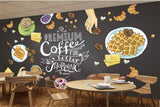 Avikalp MWZ3019 Coffee Premium Cafe Biscuits HD Wallpaper for Cafe Restaurant