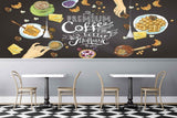 Avikalp MWZ3019 Coffee Premium Cafe Biscuits HD Wallpaper for Cafe Restaurant