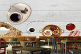 Avikalp MWZ3055 Coffee Cups Beans Spoons HD Wallpaper for Cafe Restaurant