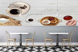 Avikalp MWZ3055 Coffee Cups Beans Spoons HD Wallpaper for Cafe Restaurant