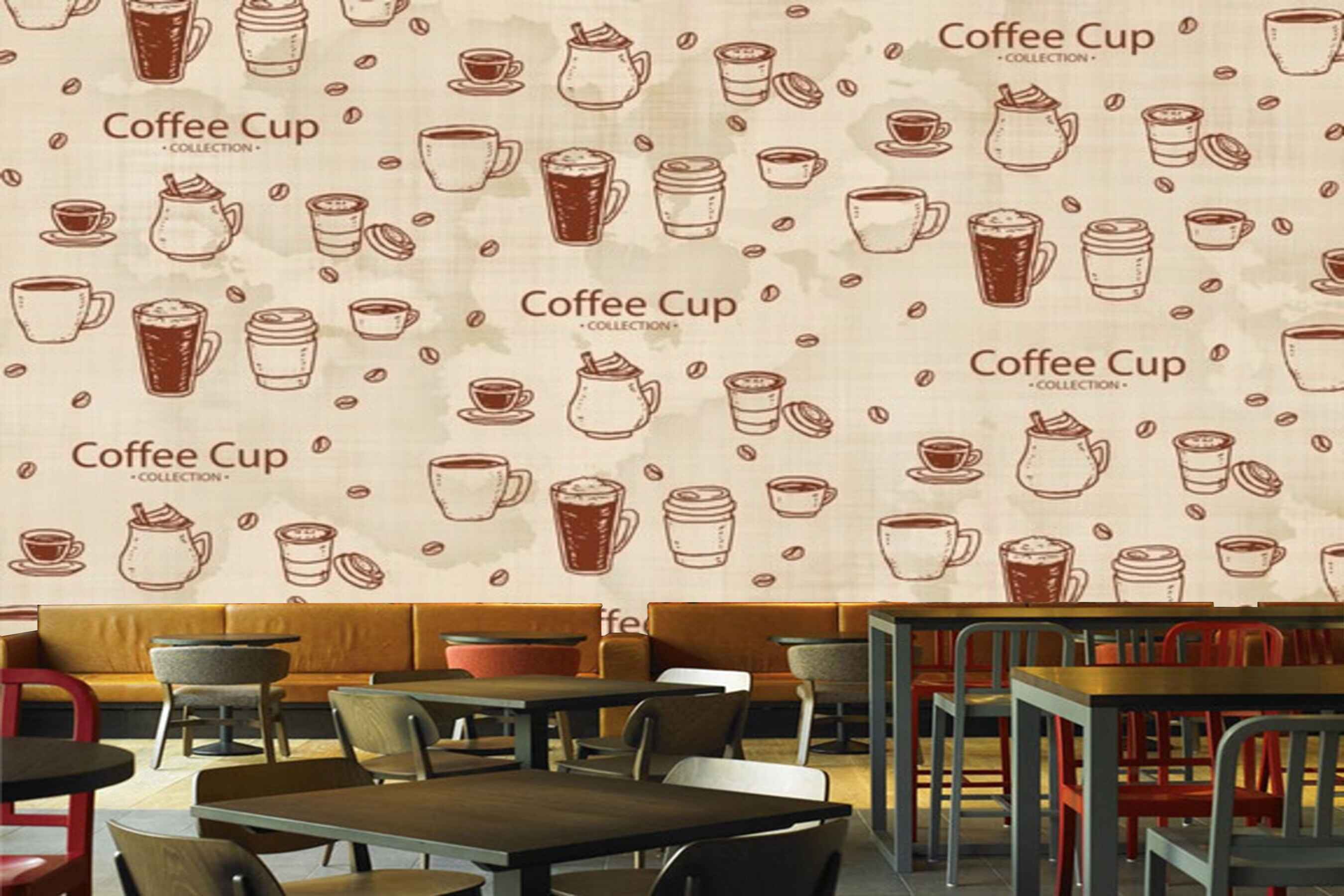 Avikalp MWZ3062 Coffe Cup Collection Mugs Drinks HD Wallpaper for Cafe Restaurant