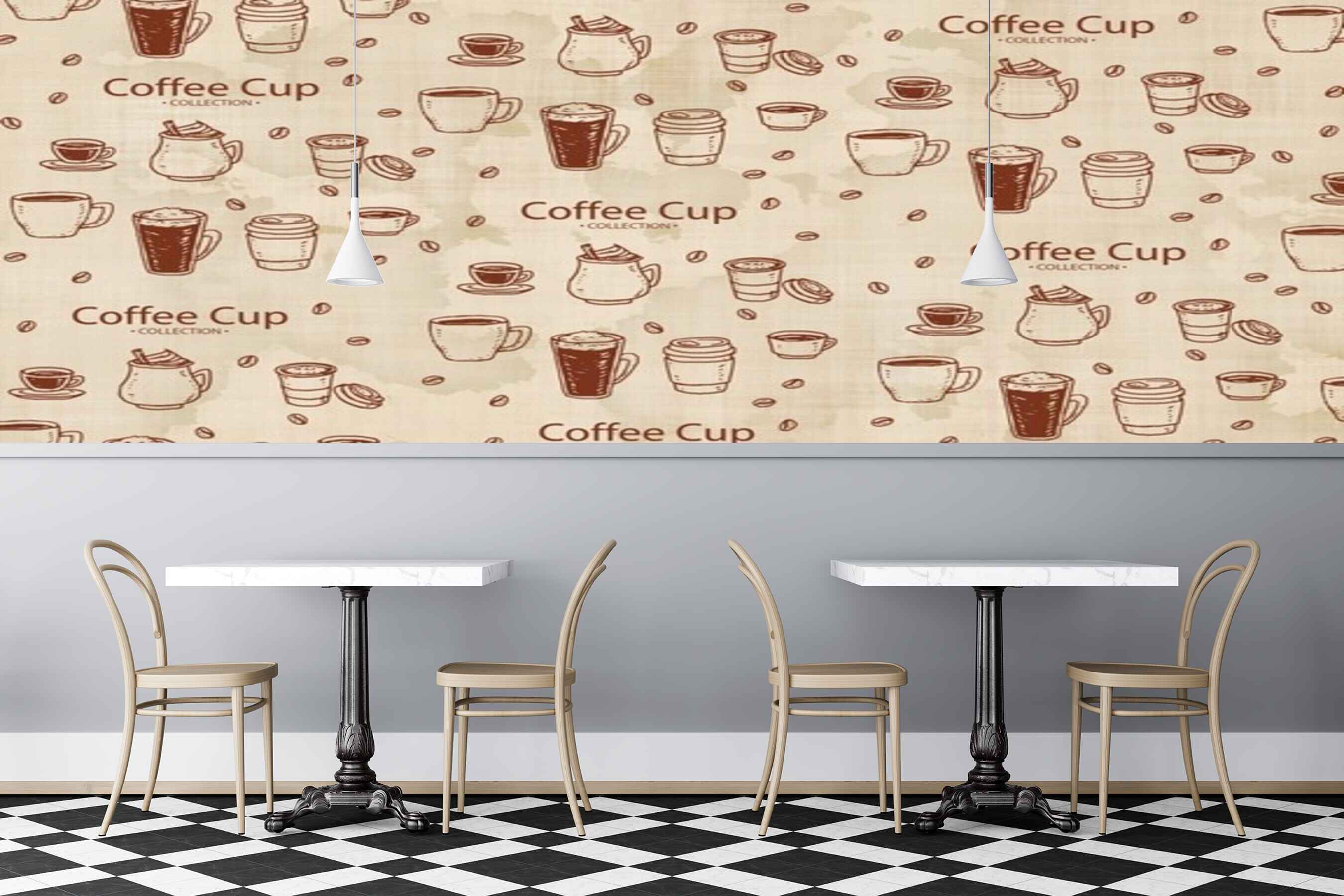 Avikalp MWZ3062 Coffe Cup Collection Mugs Drinks HD Wallpaper for Cafe Restaurant