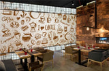 Avikalp MWZ3070 Coffee Americano Espresso Lattee Mocha HD Wallpaper for Cafe Restaurant