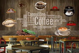 Avikalp MWZ3075 Cappuccino Coffeee Latte Beans HD Wallpaper for Cafe Restaurant