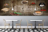 Avikalp MWZ3075 Cappuccino Coffeee Latte Beans HD Wallpaper for Cafe Restaurant