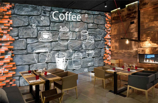 Avikalp MWZ3081 Coffee Milkshakes Mugs HD Wallpaper for Cafe Restaurant