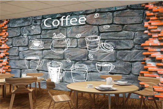 Avikalp MWZ3081 Coffee Milkshakes Mugs HD Wallpaper for Cafe Restaurant