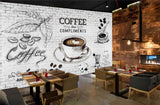 Avikalp MWZ3101 Coffee Beans Cups Saucer Spoons Dinks HD Wallpaper for Cafe Restaurant