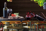 Avikalp MWZ3103 Grapes Wine Bottles Leaves HD Wallpaper for Cafe Restaurant