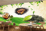 Avikalp MWZ3106 Leaves Herbs Spices Drinks HD Wallpaper for Cafe Restaurant