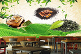Avikalp MWZ3106 Leaves Herbs Spices Drinks HD Wallpaper for Cafe Restaurant