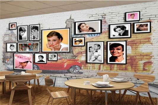Avikalp MWZ3112 Photo Frames Wall HD Wallpaper for Cafe Restaurant