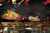 Avikalp MWZ3114 Noodles Sticks Mirchi Spices Soup HD Wallpaper for Cafe Restaurant