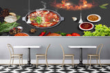 Avikalp MWZ3115 Spices Herbs Sauces Meat Dish HD Wallpaper for Cafe Restaurant