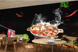 Avikalp MWZ3117 Meat Herbs Chilli Hot Food HD Wallpaper for Cafe Restaurant