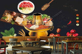 Avikalp MWZ3129 Meat Meals Salads Bowl HD Wallpaper for Cafe Restaurant