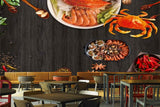 Avikalp MWZ3130 Meat Crabs Spices Mirchi Prawns HD Wallpaper for Cafe Restaurant