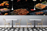 Avikalp MWZ3133 Chicken Meat Sticks Spices HD Wallpaper for Cafe Restaurant