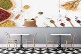 Avikalp MWZ3136 Pulses Wheat Rice Bags HD Wallpaper for Cafe Restaurant