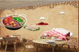 Avikalp MWZ3143 Meat Herbs Rolls Spices HD Wallpaper for Cafe Restaurant