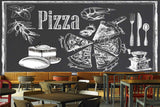 Avikalp MWZ3146 Pizza Spoons Cakes Spoons Knives HD Wallpaper for Cafe Restaurant